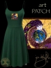 Anu - Celtic Earth Mother - jen delyth DRESS GREEN FRONT