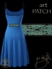 Anu - Celtic Earth Mother - jen delyth DRESS BLUE BACK