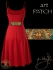 Celtic Goddess Brighid - Spagetti Strap Dress by Jen Delyth - RED BACK