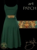 Celtic Goddess Brighid - Spagetti Strap Dress by Jen Delyth - GREEN BACK