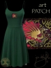Celtic Dragons Spagetti Dress by Jen Delyth GREEN FRONT