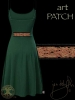 Celtic Dragons Spagetti Dress by Jen Delyth green - Back