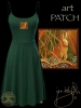 Celtic Hare Dress by Jen Delyth GREEN FRONT