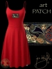 Celtic Ravens Morrigan Dress by jen delyth RED FRONT
