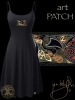 Celtic Ravens Morrigan Dress by jen delyth BLACK FRONT