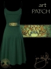 Celtic Tree Song Dress by Jen Delyth - GREEN BACK
