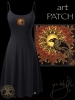 Solstice Raven Spagetti Dress by Jen Delyth FRONT BLack