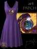 Anu Celtic Earth Mother Dress Purple by jen delyth FRONT