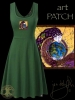 Anu Celtic Earth Mother Dress Green by jen delyth FRONT