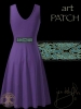 Anu Celtic Earth Mother Dress Purple by jen delyth BACK