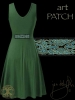 Anu Celtic Earth Mother Dress Green by jen delyth BACK