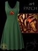 Celtic Fox Dress by Jen Delyth - GREEN - Front