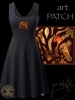 Celtic Fox Dress by Jen Delyth - BLACK - Front