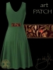 Celtic Fox Dress by Jen Delyth - GREEN - Back