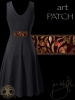 Celtic Fox Dress by Jen Delyth - BLACK - Back