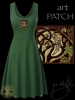 CELTIC MOON Green Dress by Jen Delyth FRONT