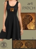 Celtic Raven Heart Black Dress by Jen Delyth MODEL