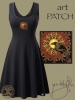 Celtic Solstice Raven Black Dress by Jen Delyth FRONT