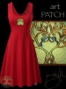 Celtic Tree Song Dress by Jen Delyth - RED - FRONT