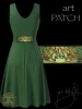 Celtic Tree Song Dress by Jen Delyth - GREEN - BACK