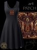 Celtic Wolf Moon Dress by Jen Delyth - BLACK  - FRONT
