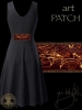 Celtic Wolf Moon Dress by Jen Delyth - BLACK- BACK