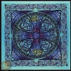 CROSS OF LIFE Celtic Ceramic Framed Tile by Jen Delyth