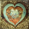 Celtic Lovers Tile by Jen Delyth