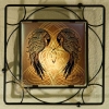 Celtic Ravens' Heart Tile by Jen Delyth