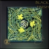 Daffodils Black Framed Ceramic Tile by Jen Delyth