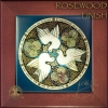 DOVES peace Rosewood Wood Framed Tile by Jen Delyth