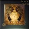 Celtic RAVENS HEART Black Framed Ceramic Tile by Jen Delyth