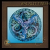 CLIODNA Celtic Sea Horse WAlnut Framed Ceramic Tile by Jen Delyth