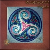 TRISKELE - Celtic Triple Goddess Rosewood Framed Ceramic Tile by Jen Delyth