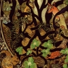 Celtic Woodland Fox by Jen Delyth art Patch detail