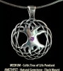 MEDIUM Tree of Life Pendant by Jen Delyth with Amethyst