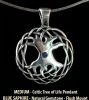 MEDIUM Tree of Life Pendant by Jen Delyth with BLUE SAPHIRE