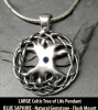 LARGE Tree of Life Pendant by Jen Delyth with BLUE SAPHIRE