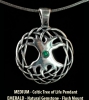 MEDIUM Tree of Life Pendant by Jen Delyth with EMERALD
