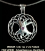 MEDIUM Tree of Life Pendant by Jen Delyth with PINK SAPHIRE