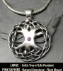 LARGE Tree of Life Pendant by Jen Delyth with PINK SAPHIRE