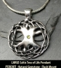 Large Tree of Life Pendant by Jen Delyth with Peridot
