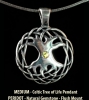 MEDIUM Tree of Life Pendant by Jen Delyth with Peridot