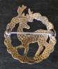 HERNE - STAG - Bronze Celtic Brooch by Jen Delyth