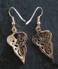 CRANES - Bronze Celtic Earrings by Jen Delyth