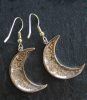 MOON - Bronze Celtic Earrings by Jen Delyth
