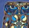 Celtic Owl Long sleeve T by Jen Delyth - Detail