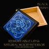 BARD SONG - Keep sake box Removable Lid Black