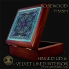 Cross of Life Rosewood Velvet Lined Keeps Sake Tile Box by Jen Delyth