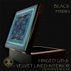 Cross of Life Black Velvet Lined Keeps Sake Tile Box by Jen Delyth